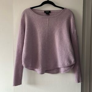 100% cashmere lilac sweater boxy fit